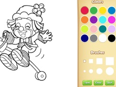 Lalao Clown Coloring Pages