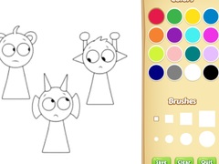 Lalao Sprunki Coloring Pages