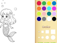 Lalao Mermaid Coloring Book For Kids