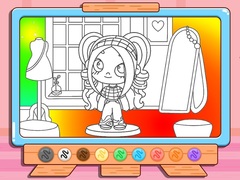 Lalao Coloring Book: Avatar Girl Dress Up Shopping