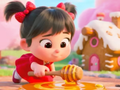 Lalao Jigsaw Puzzle: Honey Girl Candy House