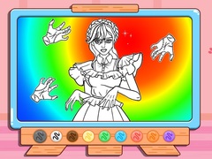 Lalao Coloring Book: Wednesday Addams Dancing