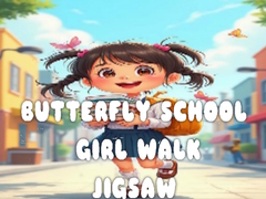 Lalao Butterfly School Girl Walk Jigsaw