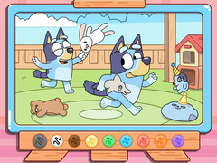 Lalao Coloring Book: Bluey & Bingo Chasing Play