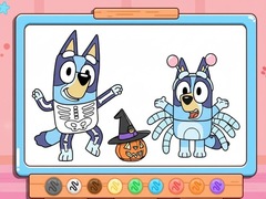 Lalao Coloring Book: Bluey Halloween Costume