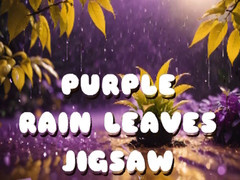 Lalao Purple Rain Leaves Jigsaw