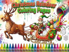 Lalao Christmas Reindeer Coloring Pages