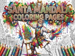 Lalao Santa Mandala Coloring Pages