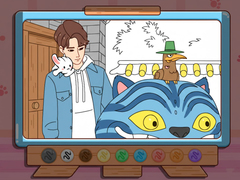 Lalao Coloring Book: Kpop Jinu & Blue Tiger