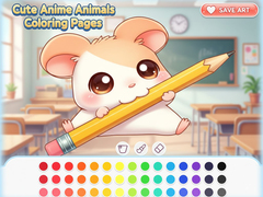 Lalao Cute Anime Animals Coloring Pages