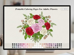 Lalao Printable Coloring Pages For Adults Flowers