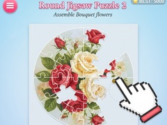 Lalao Round jigsaw Puzzle 2 - Assemble Bouquet flowers
