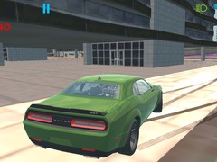 Lalao Hustle in a Wildcat Dodge Challenger