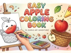 Lalao Easy Apple Coloring Book