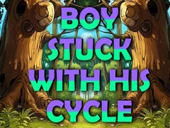 Lalao Boy Stuck with His Cycle