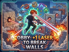 Lalao Obby: +1 Laser to Break Walls