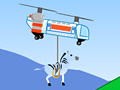 Lalao Mayor and helicopter